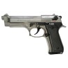 pistolet 92 auto c9mm pa chrome